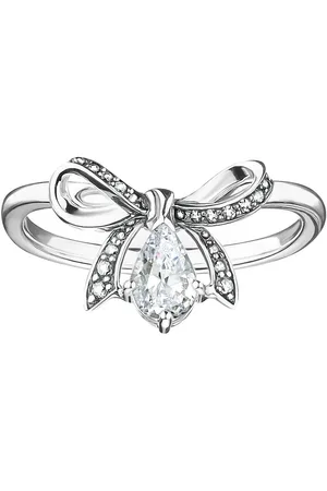 Thomas Sabo Fingerring Schleife, TR2481-643-14-52-60, mit Zirkonia (synth)