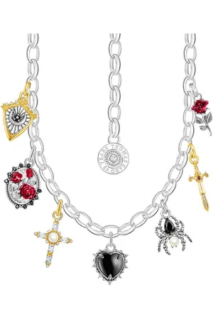 Thomas Sabo Kette mit Anhänger True Romance, KE2298-167-7-L45, mit Zirkonia (synth), Saphir (synth) - mit Süßwasserzuchtperle