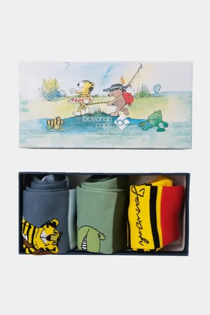 Bavarian Couture Freizeitsocken Sockenbox Janosch (Freizeitsocken, 3-Paar, Freizeitsocken) - Verkäufer: stuff-style