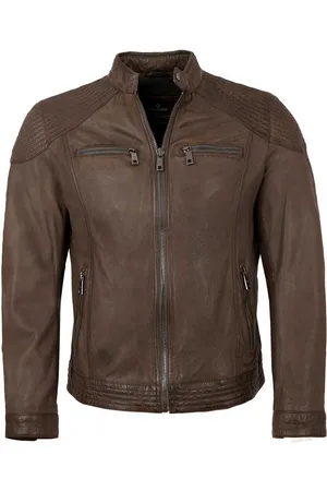 Milestone Lederjacke MSParker - Herren Lederjacke Lammnappa tabak - Verkäufer: Lederjacken24