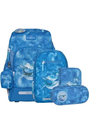 Beckmann Schulrucksack Active Air (6tlg., inkl. Sportrucksack, Federmappe, Schlamperetui, Regenhülle, Buttons) - Verkäufer: Ranzenfee & Koffertroll GmbH