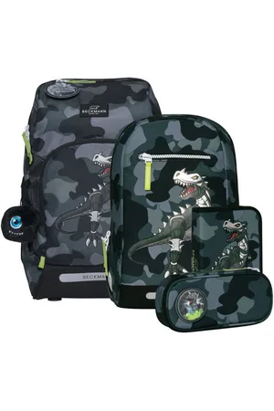 Beckmann Schulrucksack Active Air (6tlg., inkl. Sportrucksack, Federmappe, Schlamperetui, Regenhülle, Buttons) - Verkäufer: Ranzenfee & Koffertroll GmbH