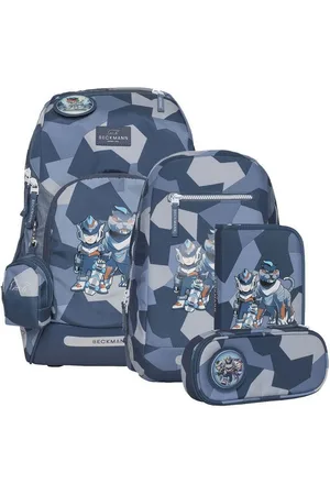 Beckmann Schulrucksack Active Air (6tlg., inkl. Sportrucksack, Federmappe, Schlamperetui, Regenhülle, Buttons) - Verkäufer: Ranzenfee & Koffertroll GmbH