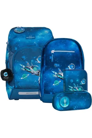 Beckmann Schulrucksack Active Air (6tlg., inkl. Sportrucksack, Federmappe, Schlamperetui, Regenhülle, Buttons) - Verkäufer: Ranzenfee & Koffertroll GmbH