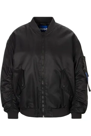 Hugo Blue Outdoorjacke Falorri-1_B in Moiré Optik