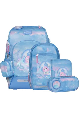 Beckmann Schulrucksack Active Air (6tlg., inkl. Sportrucksack, Federmappe, Schlamperetui, Regenhülle, Buttons) - Verkäufer: Ranzenfee & Koffertroll GmbH