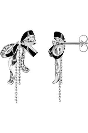 Thomas Sabo Paar Ohrhänger Schleifen-Ohrringe Lovely Romance, H2310-691-11, mit Zirkonia (synth)
