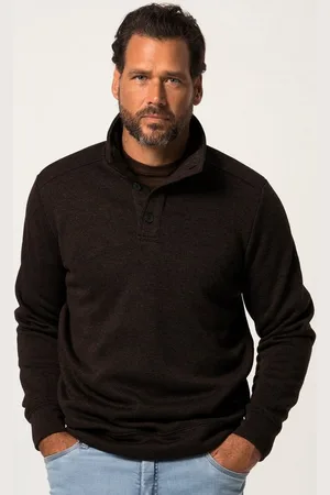JP 1880 Sweatshirt Troyer Strickfleece Troyerkragen mit Knöpfen Tall - Verkäufer: Popken Fashion Group