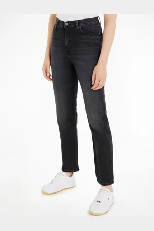 Tommy Hilfiger Straight-Jeans JULIE UH STR AH1280 mit Logostickerei