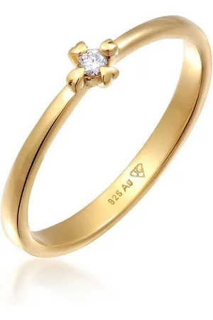 Elli DIAMONDS Verlobungsring Solitär Verlobung Diamant 0.03 ct. 925 Silber - Verkäufer: JULIE & GRACE GmbH