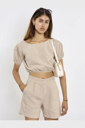 Fresh Lions Crop-Top Leinen Crop Top XS - Verkäufer: