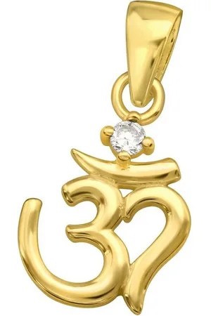 ALEXANDER YORK Kettenanhänger Om YOGA SYMBOL in Gold, 925 Sterling Silber - Verkäufer: