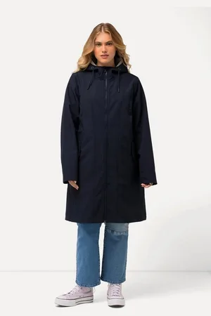 Ulla Popken Softshelljacke HYPRAR Softshell-Longjacke wasserabweisend Kapuze - Verkäufer: Popken Fashion Group