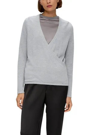 QS by s.Oliver Strickpullover in Wickel-Optik