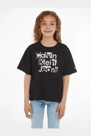 Calvin Klein T-Shirt METALLIC CKJ BOXY T-SHIRT für Kinder bis 16 Jahre