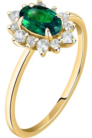 LIVE DIAMOND Diamantring, Smaragd (synthetisch), Lab Grown - Verkäufer: CHRIST Juweliere und Uhrmacher seit 1863 GmbH