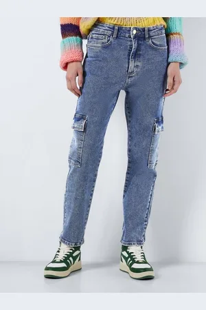 Noisy May Slim-fit-Jeans Cargo Jeans Regular Denim Hose NMMONI NMMONI HW CARGO - Verkäufer: ARIZONAS