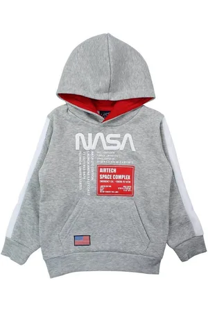 Nasa Hoodie Space Center Jungen Kapuzen Hoodie Pullover Gr. 104 bis 164 - Verkäufer: WS-Trend