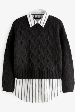 Next 2-in-1-Pullover Grobgestrickter Pullover im Lagenlook (1-tlg) - Verkäufer: Germany GmbH