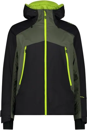 CMP Skijacke MAN JACKET FIX HOOD NERO-OILGREEN - Verkäufer: Alpensportler
