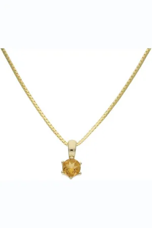 JuwelmaLux Kettenanhänger Anhänger 333/000 (8 Karat) Gold mit Citrin JL39-02-0423 (1-tlg), Schmuckanhänger - Verkäufer: Juwelier-Bacak