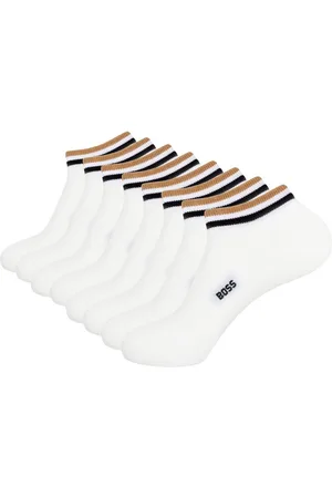 HUGO BOSS Freizeitsocken AS Uni Stripe CC (4-Paar) mit eingesticktem Markenschriftzug - Verkäufer: bonvenon