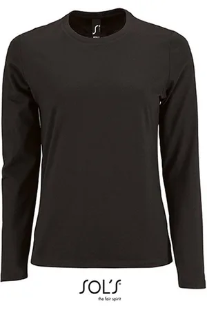 Sols Langarmshirt 1er/2er Pack Damen Langarm-Shirt für Frauen Gr. S bis XXL (1-tlg) 100% Baumwolle - 190 g/m² - Verkäufer: witoru