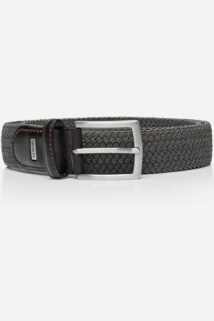 Carlo Monti Ledergürtel HAMBURG 3,5 cm breit, Elastischer Flechtgürtel, Casual-Business-Sportiv