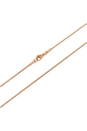 Unique Edelstahlkette Hochwertige Schlangenkette aus Edelstahl rosé vergoldet N5094 - Verkäufer: Jewelry GmbH