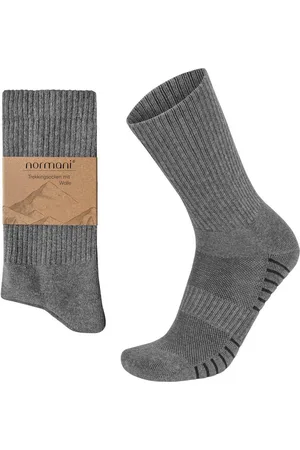 Normani Wandersocken (4er-Set, 4 Paar) Gepolsterte Trekkingsocken aus Wolle -Atmungsaktiv - Verkäufer: