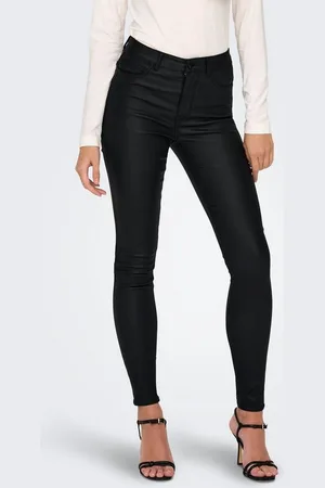 JDY Lederimitathose NEWTHUNDER COATED HIGH SKN PNT NOOS