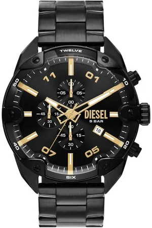 Diesel Chronograph SPIKED DZ4644, Quarzuhr, Armbanduhr, Herrenuhr, Stoppfunktion, Edelstahlarmband