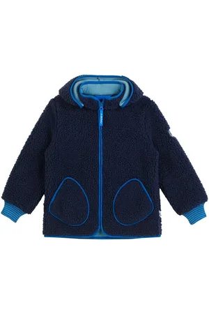 FINKID Allwetterjacke Tonttu Nalle Teddy Fleecejacke - Zip in Navy/Seaport 80/90 - Verkäufer: HUCKLEBUCK & FINJA Nordkinder Kindermode
