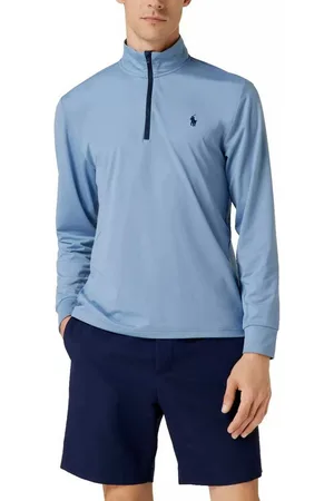 Ralph Lauren Strickpullover GOLF Half Zip Sweater Sweatshirt Jumper Pulli Pullover Stehkragen mit kontrastierendem Reißverschluss - Verkäufer: eldigo