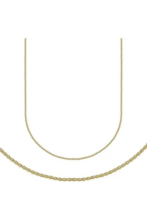 Firetti Goldkette Schmuck Geschenk Gold 333 Rundankerkette, ca. 1,1 mm breit, Made in Germany