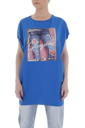 Ital-Design T-Shirt Damen Freizeit Print Stretch T-Shirt in - Verkäufer: