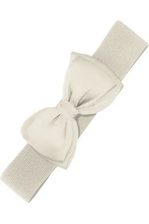 Banned Retro Taillengürtel Bella Belt Altweiß Vintage Schleife Retro Stretchgürtel - Verkäufer: Schompi Trading e.K.