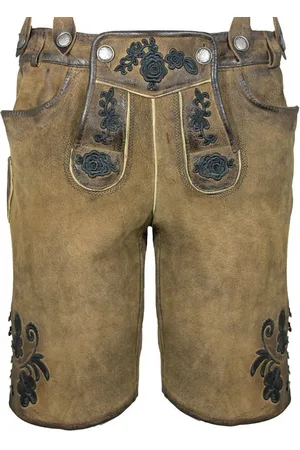 Mark Maddox Trachtenlederhose Kurze Damen Lederhose 