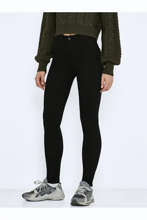 Noisy May Skinny-fit-Jeans NMCALLIE HW SKINNY BLACK JEANS NOOS