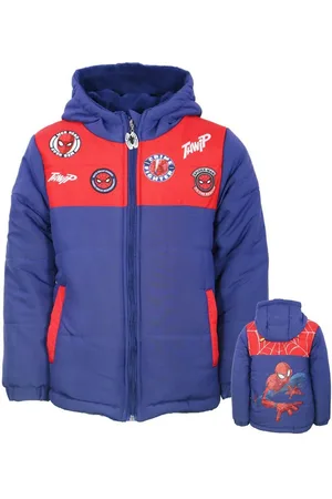 Marvel Winterjacke Spiderman Kinder Jungen Winterjacke Jacke mit Kapuze Gr. 98 bis 140 - Verkäufer: WS-Trend
