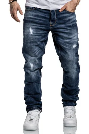 amaci Straight-Jeans MEDFORD Destroyed Jeans Herren Regular Fit Destroyed Jeans - Verkäufer: