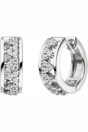 Viventy Paar Creolen Creolen 925/000 Sterling Silber mit Zirkonia 784494 (kein Set, 2-tlg., inkl. edelm Schmucketui) - Verkäufer: Juwelier-Bacak