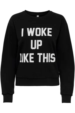 JACQUELINE DE YONG Longpullover Pullover mit Print Langarm Rundhals Sweater JDYWOKE (1-tlg) JDYWOKE L/S PRINT SWEAT JRS - Verkäufer: ARIZONAS