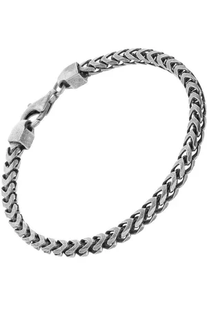 trendor Gliederarmband 925 Silber Oxydiert Fuchsschwanzkette 4,3 mm breit - Verkäufer: uhrcenter