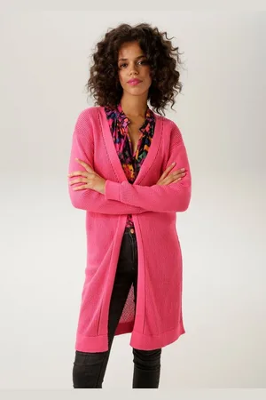 Aniston Strickjacke im trendigem Netzstrickmuster