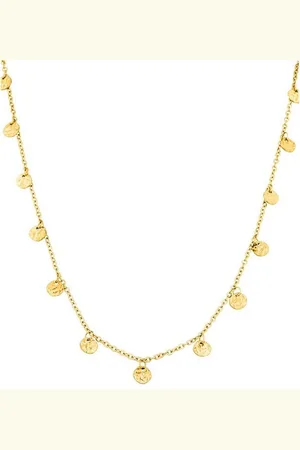 Purelei Kette mit Anhänger Schmuck Geschenk Malihini, runder Strukturanhänger, Necklace-Malihini
