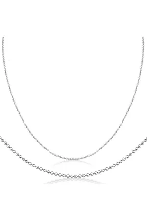 Firetti Collierkettchen Schmuck Geschenk Silber 925 Kugelkettengliederung in mehreren Breiten, Made in Germany