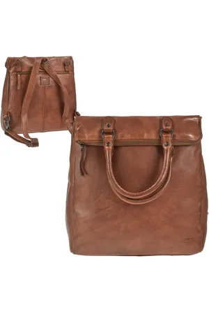 Bear Design Freizeitrucksack "Evi" Cow Lavato Leder, 3in1 Rucksack, Umhängetasche, Handtasche Shopper Leder, 31x31cm - Verkäufer: Ordnung und mehr