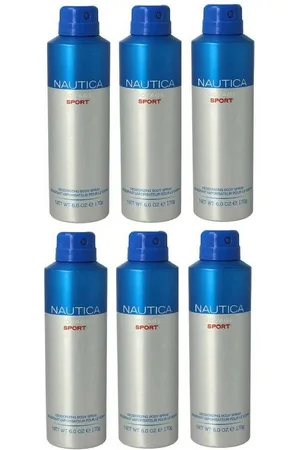 Nautica Bodyspray Voyage Sport Deo Spray Set Bodyspray Beauty Deodorant Männer 170ml, 6-tlg., 24 Stunden Schutz, Effektiver Schutz vor Körpergeruch - Verkäufer: Sibastore GmbH
