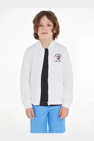 Tommy Hilfiger Sweatshirt TOMMY BAGELS FULL ZIP SWEATSHIRT mit großem Print auf der Rückseite